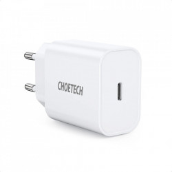 Incarcator priza Choetech AC EU Fast Charging , USB Type C Power Delivery 20W 3A white (PD5005-EU)