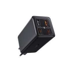 Incarcator retea Baseus GaN6 Pro, 100W, 2x USB-A, 2x USB-C, Fast Charge, Cablu USB-C la USB-C inclus, Negru