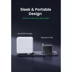 Incarcator retea Ugreen Nexode Air 30W, GaNInfinity, USB-C, Negru/Gri - Img 7