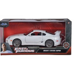 JADA FAST AND FURIOUS MASINUTA METALICA BRIANS TOYOTA SUPRA ALB SCARA 1 LA 24