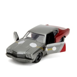 JADA MARVEL SET FIGURINA METALICA THOR SI MASINUTA CHEVY CHEVELLE SS SCARA 1 LA 32 - Img 3
