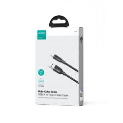 Joyroom Multi-Color Series SA34-AC6 Cablu USB-A / USB-C 100W Transfer rapid 1m - Negru - Img 2
