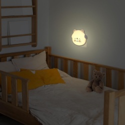 Lampă de Veghe LED pentru Priză cu Senzor Crepuscular – Model Pisică, Lumină de Companie pentru Camera Copilului și Dormitor [Clasa Energetică F] - Img 5