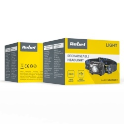 LANTERNA FRONTALA LED 3W ACCU 120LM REBEL - Img 5