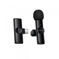 Lavaliera Borofone BFK16 Winner, USB-C, Neagra