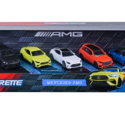 MAJORETTE SET 5 MASINUTE METALICE MERCEDES AMG 7.5CM