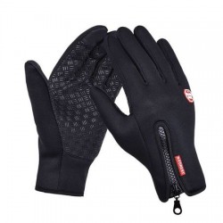 Manusi sport din material impermeabil, anti-vant, marime universala, negru