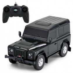MASINA CU TELECOMANDA LAND ROVER DEFENDER NEGRU CU SCARA 1 LA 24