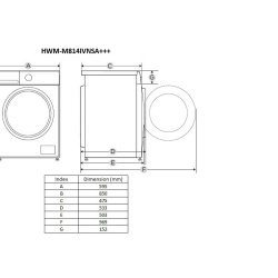 MASINA DE SPALAT HEINNER HWM-M814IVNSA++ - Img 2