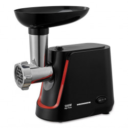 Masina de tocat Heinner MG-1250BK, 1340 W, 1.5 Kg/Min, 2 site, reverse, accesorii incluse, Negru - Img 5