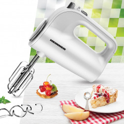Mixer de mana Heinner HM-300WH, 300W, 5 Viteze, Functie Turbo, Accesorii din Inox, Alb - Img 5