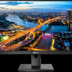 Monitor IPS LED Philips 23.8" 243B1/00, Full HD (1920 x 1080), HDMI, DisplayPort, Boxe, Pivot, 75 Hz (Negru)