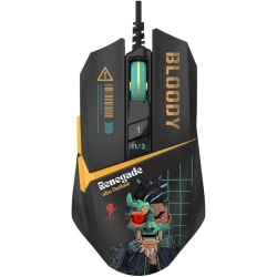 Mouse cu fir A4TECH Bloody W63 Max, 12000 DPI, RGB, eSport Gaming, USB, Optical, Renegade Midnight
