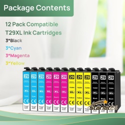 Multipack 12 Cartușe de Cerneală Compatibile Epson 29XL (T29), Negru și Color, Randament Ridicat - Img 5