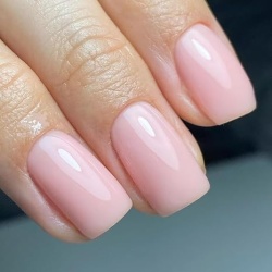 Oja semipermanenta Vishine Jelly Sheer 16 ml, nuanta E023 roz pal laptos translucid (milky peach), uscare lampa UV/LED, manichiura si pedichiura profesionala si DIY - Img 2