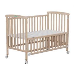 Patut din lemn bebe, 120x60,natur,U-Grow - Img 2