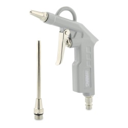 Pistol de suflat cu aer comprimat ABAC G-502, corp din aluminiu, duză scurtă și duză lungă 10 cm, presiune max 8 bar