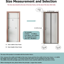 Plasă Anti-Insecte Magnetică pentru Uși Typec Home 140 x 215 cm, Perdea Împotriva Țânțarilor și Muștelor cu Închidere Automată Silențioasă, Bandă Arici Superioară Lățită la 4 cm, Montaj Fără Găurire, Plasă Deasă Rezistentă - Img 3