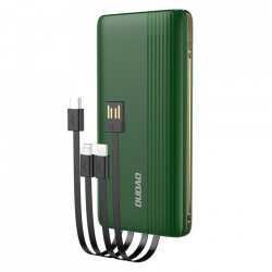 Powerbank Dudao K4Pro cu cabluri incorporate 10000mAh display LED verde
