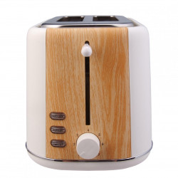Prajitor de paine Heinner HTP-WH800BB, 800 W, 2 felii, dezghetare, 7 niveluri de rumenire, Alb - Img 2