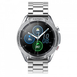 Protectie din aluminiu Spigen Chrono Shield silver pentru Samsung Galaxy Watch 3 45mm negru - Img 8