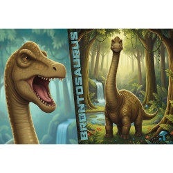 PUZZLE TREFL 100 FAMILIA TREFLIK DINO WORLD BRONTOSAURUS - Img 2