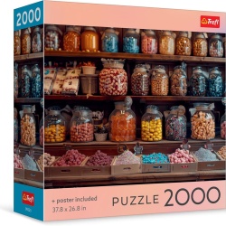PUZZLE TREFL 2000 COLECTIA SUA BORCANE DE BUCURIE CU POSTER INCLUS