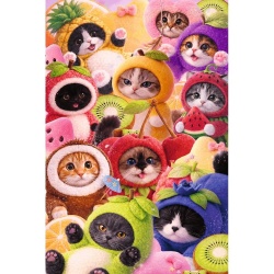 PUZZLE TREFL 600 FLAMINGO PISICUTE FRUCTATE - Img 2
