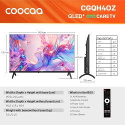 QLED TV FHD 43"(108cm) Coocaa 43CGQH40Z - Img 4