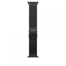RESIGILAT - Curea pentru Apple Watch 49mm, Milanese Loop, Black Titanium, Small