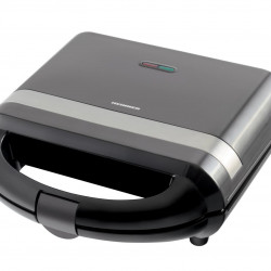 Sandwich maker Heinner SM-H700BK, 700 W, placi antiadezive fixe tip grill, Negru - Img 2