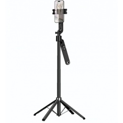 Selfie Stick Bluetooth HOCO K32 Face Tracking, 4.5inch - 7inch, Negru