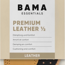 Semitalpici Premium din Piele Naturală Bama pentru Încălțăminte, Branțuri Antiderapante cu Cărbune Activ și Strat Amortizant din Latex, 1 Pereche – Mărimea EUR 40/41