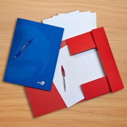 Set 10 Dosare cu 3 Clape și Elastic BM BeMore, Format A4 (25.5 x 35 cm), Carton Rigid 700 g/m², Culori Asortate - Img 2