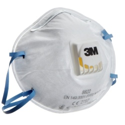 Set 10 x masti de protectie respiratorie FFP2, 3M, cu supapa / valva, model 8822, Certificate CE