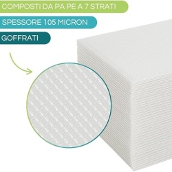 Set 100 pungi gofrate Typec pentru vidat alimente, grosime 105 microni, 15 x 25 cm, compatibile cu aparate de vidat externe - Img 6