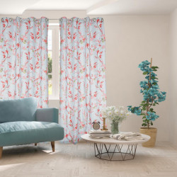 SET 2 DRAPERII BBC 140X270 CM-CHERRY FLO