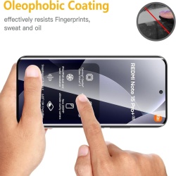 Set 2 Folii de Protecție din Sticlă Securizată 3D WFTE pentru Xiaomi Redmi Note 15 Pro Plus / Poco M8 Pro 5G, Duritate 9H, Margini Negre - Img 2