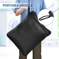 Set 2 Saci Impermeabili pentru Haine Umede , Dimensiune 50 x 60 cm, Material Oxford 210D cu Fermoar, Culoare Neagră, Ideali pentru Sală, Înot și Călătorii - Img 3