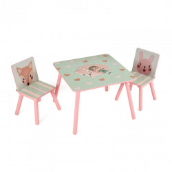 Set 2 scaune +birou Pink Forest - Img 2