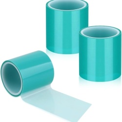 Set 3 Role Bandă Adezivă Termorezistentă pentru Rășină Epoxidică și UV, Lățime 5 cm (2 Inch) x 5 m, Bandă PET Fără Reziduuri pentru Turnare Pandantive, Bijuterii Handmade și Rame Metalice Deschise