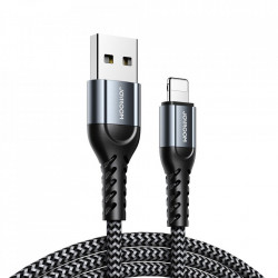 Set 3 x USB- Lightning cablu 0.25m + 1.2m + 2m GrayJoyroom N10 King Kong series charging data