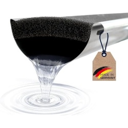 Set 4 bucati, grilaje pentru jgheab, protectii pentru jgheaburi din aluminiu, anti-frunze, metalice extensibile, argintiu - Img 2