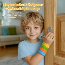 Set 6 Brățări Senzoriale Fidget din Silicon, Antistres, Texturi Diferite, Multicolore, pentru Copii și Adulți - Img 5