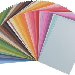 Set 60 Coli Carton Texturat A4 Florence 216 gsm, Hârtie Cartonată Colorată pentru Scrapbooking, Felicitări și Proiecte Creative DIY