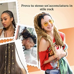 Set 90 Accesorii Aurii pentru Împletituri și Dreadlocks, Bijuterii Metalice pentru Păr, Diverse Stiluri, cu Cutie de Depozitare Transparentă, pentru Petreceri și Festivaluri - Img 5