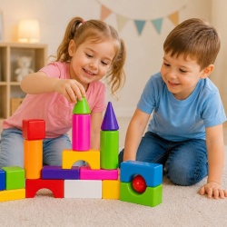 SET CONSTRUCTOR BLOCURI MULTICOLORE - Img 3
