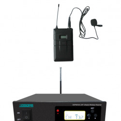 Sistem Microfon Wireless lavaliera pe UHF DSPPA DSP6616A + DSP6626A, Frecventa automata pe infrarosu, 200 canale