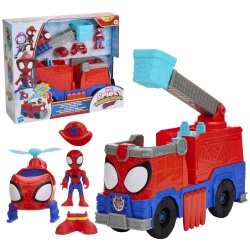 SPIDEY SI PRIETENII LUI UIMITORI MARVEL RESCUE WEBS SET CAMION DE POMPIERI CU FIGURINE SI ACCESORII - Img 2