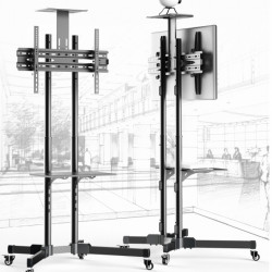 Stand TV de podea BlackMount T28, pentru diagonale de pana la 140 cm